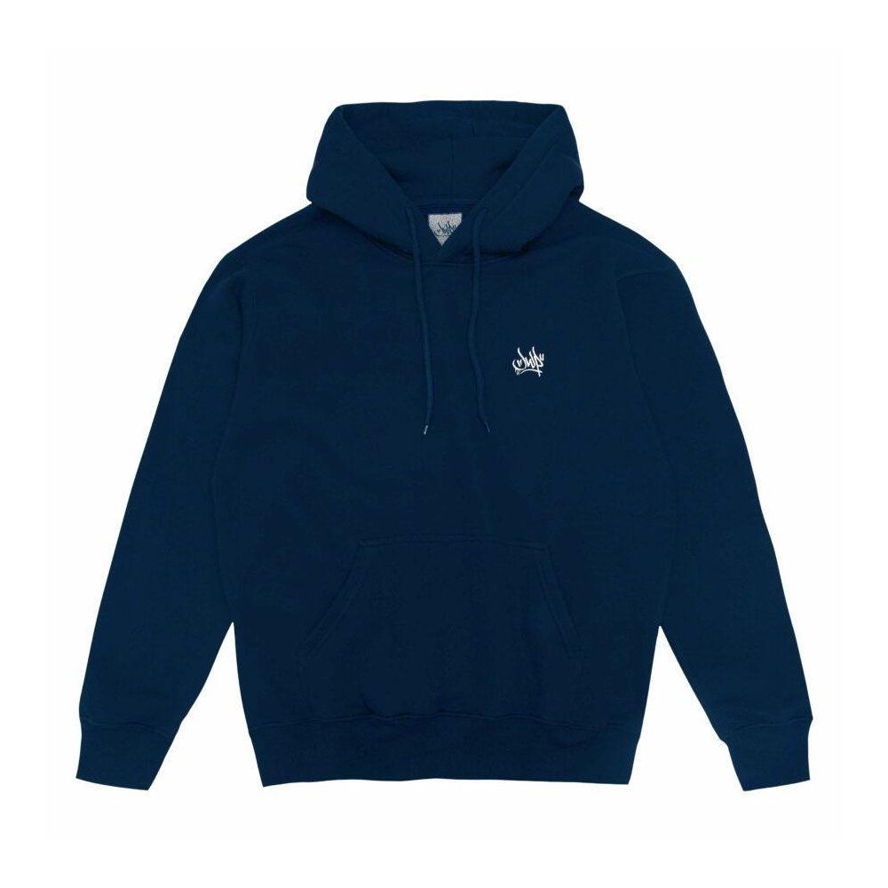 HOODIE LOGO EMBROIDERY NAVY