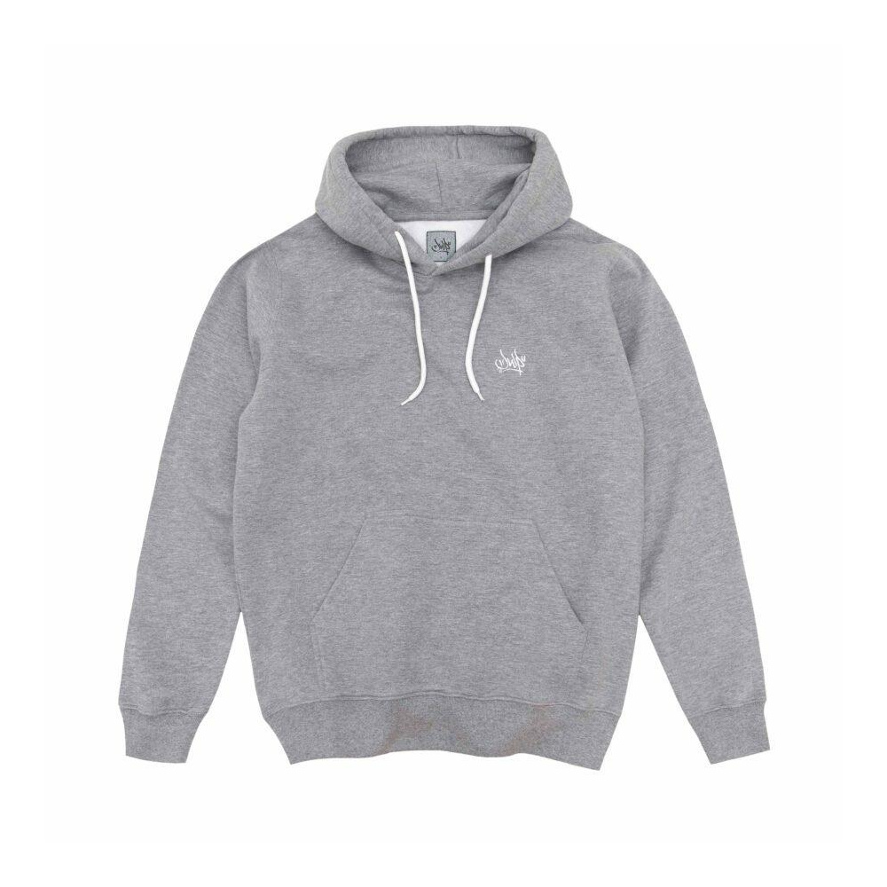 HOODIE LOGO EMBROIDERY GREY