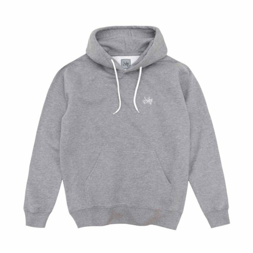 HOODIE LOGO EMBROIDERY GREY