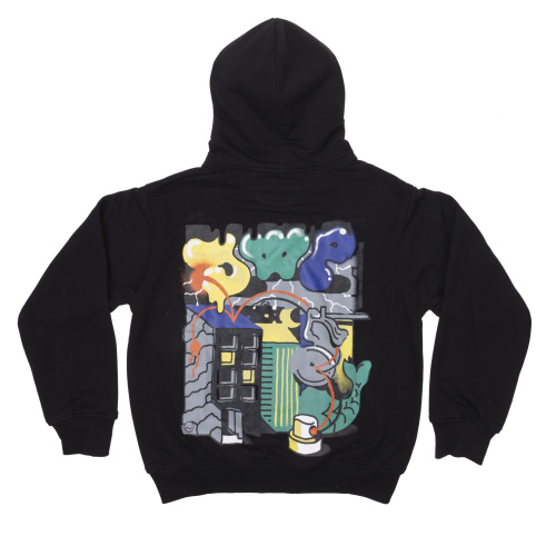 JWP HOODIE x PONCHEE.193 - BLACK