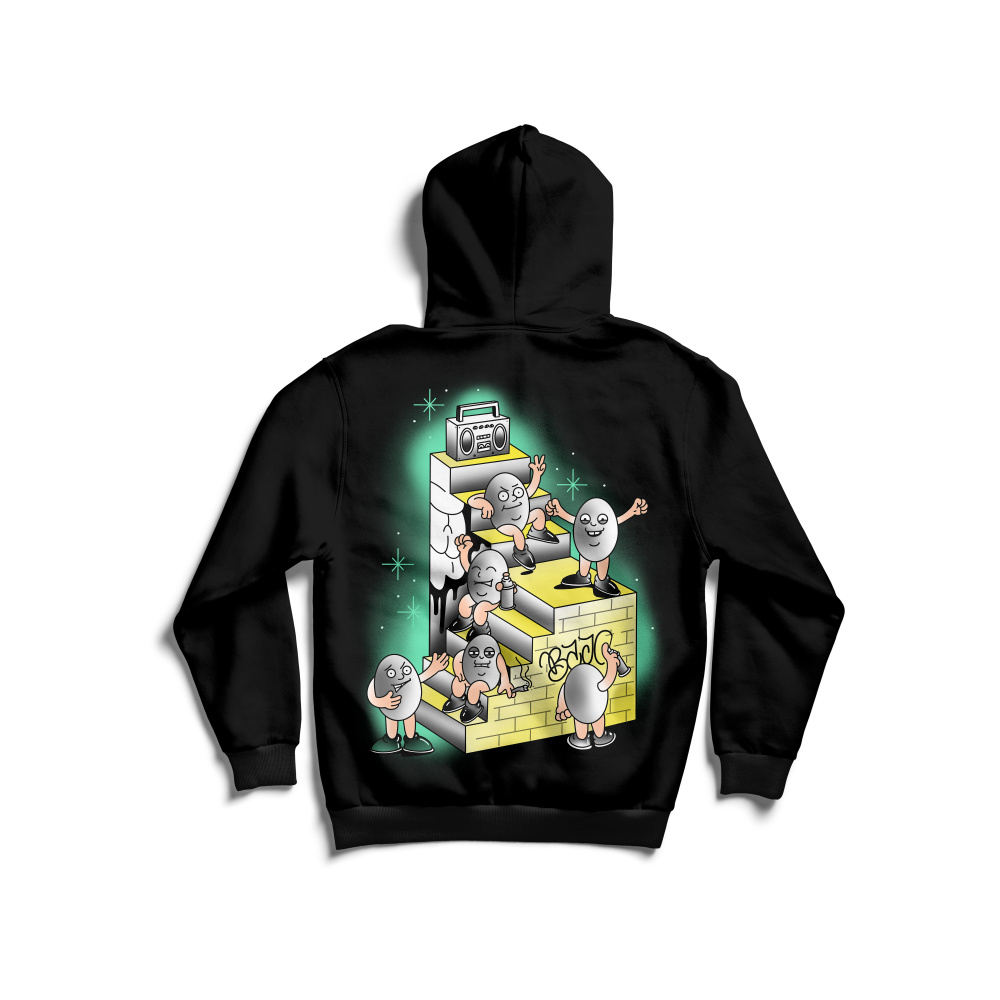*PREORDER* HOODIE JWP x Bajo black